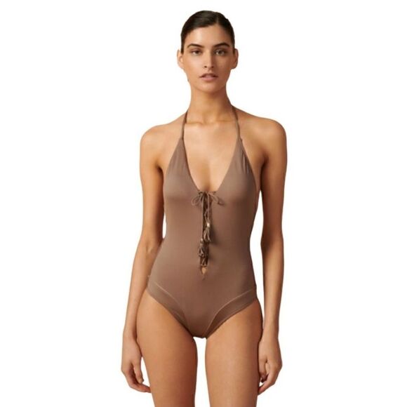 NWT🏷️PAOLITA SIOUXSIE RARE one piece Lace-Up Swimsuit Size Small - Picture 1 of 10